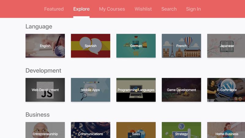 Udemy Apple TV
