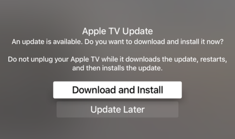 tvOS OTA