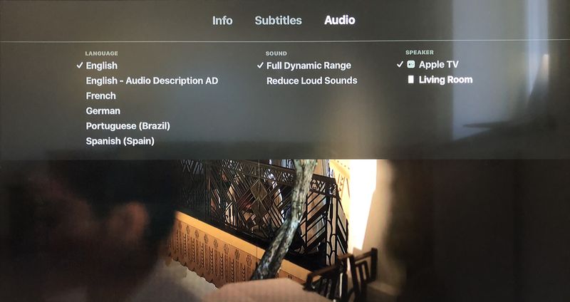 Select HomePod for sound with Apple TV