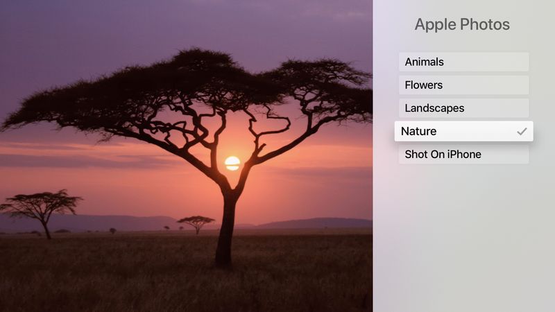 Apple TV Apple Photos Nature