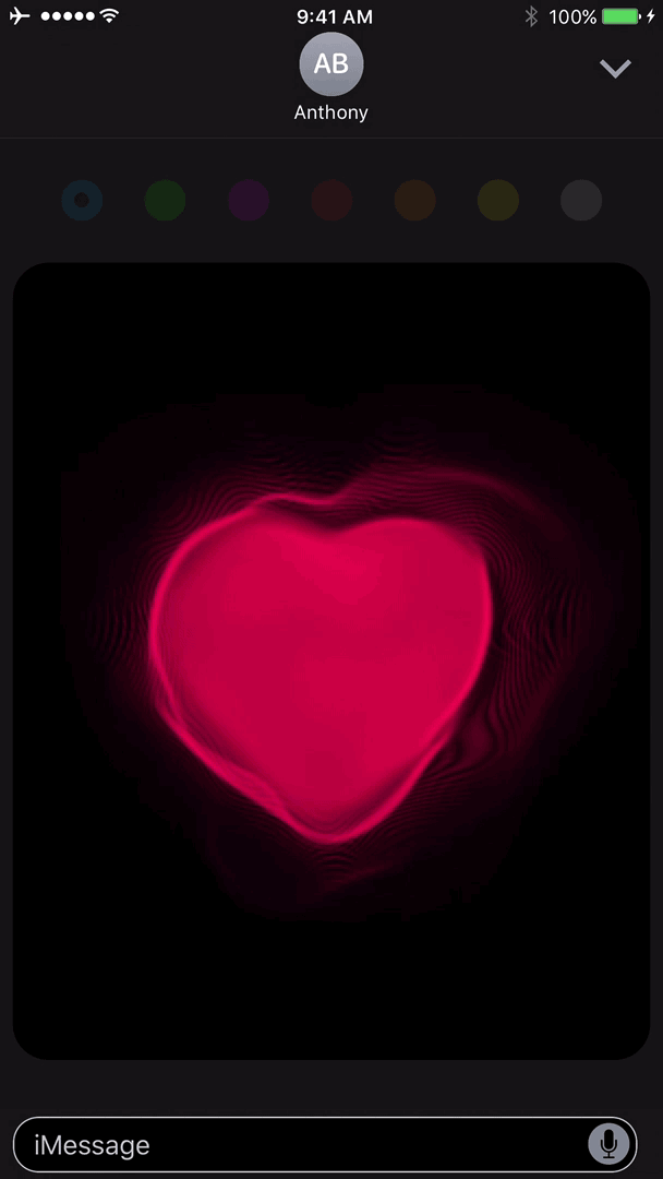 Digital Touch Heartbeat GIF sur l