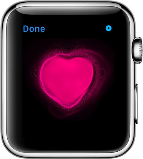 Battement de cœur Digital Touch sur l