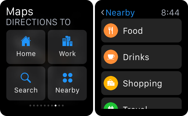 Maps Nearby Apple Watch 2.2