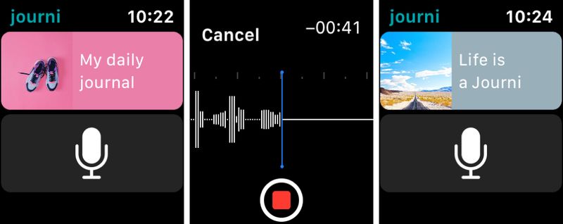 Journi Travel Journal Apple Watch