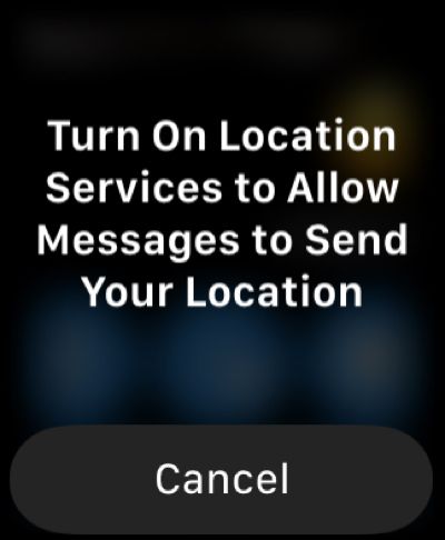 Apple Watch active les services de localisation