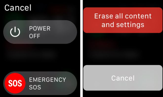 Réinitialiser Apple Watch à partir d