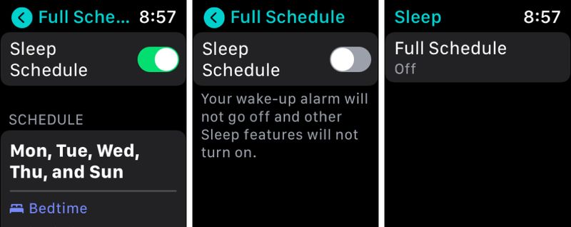 Dsable Sleep on Apple Watch