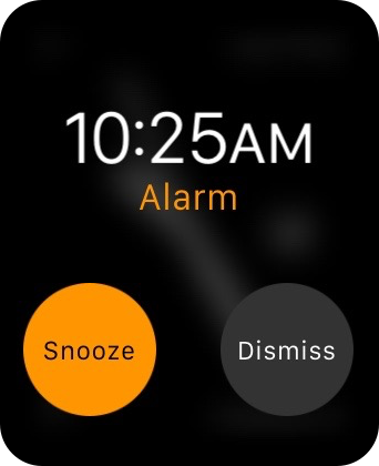 Apple Watch Snooze Alarm