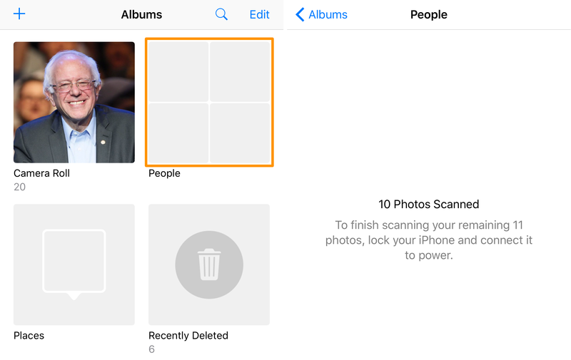 Scanning Photos app