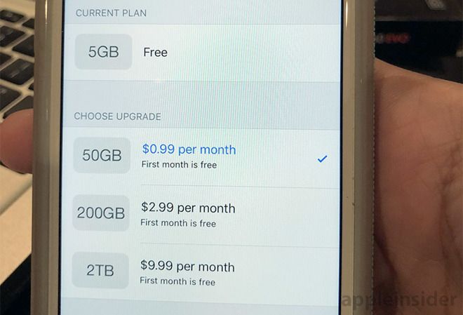 iCloud Storage Promotion