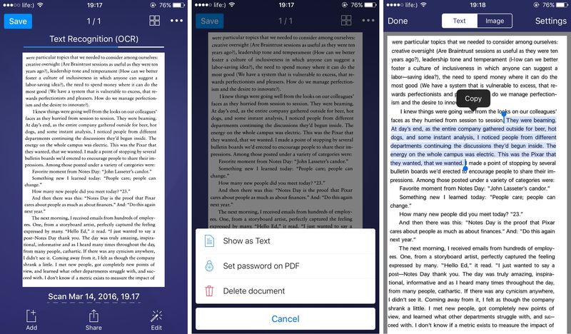 Readdle Scanner Pro 7.0 OCR iPhone screenshot 001