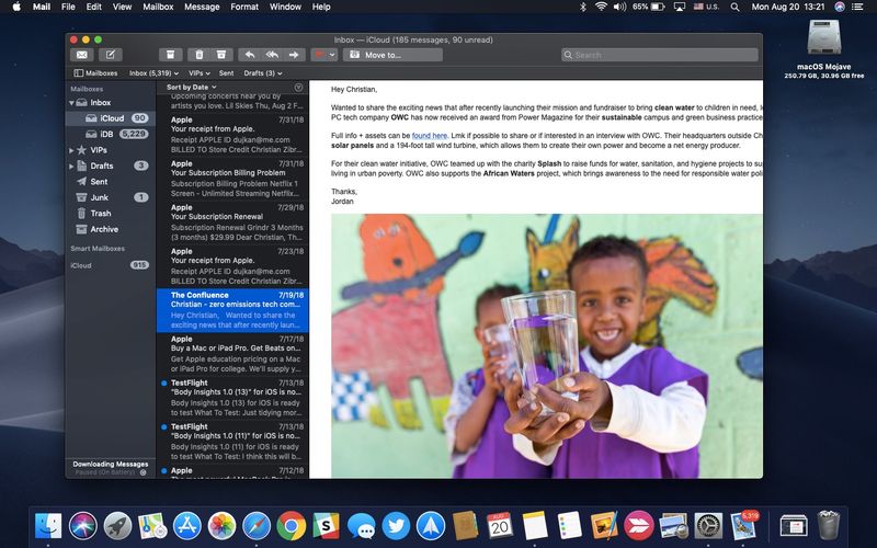 howto dark mode apple mail