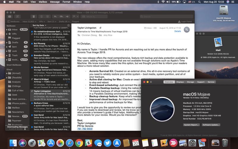 howto dark mode apple mail