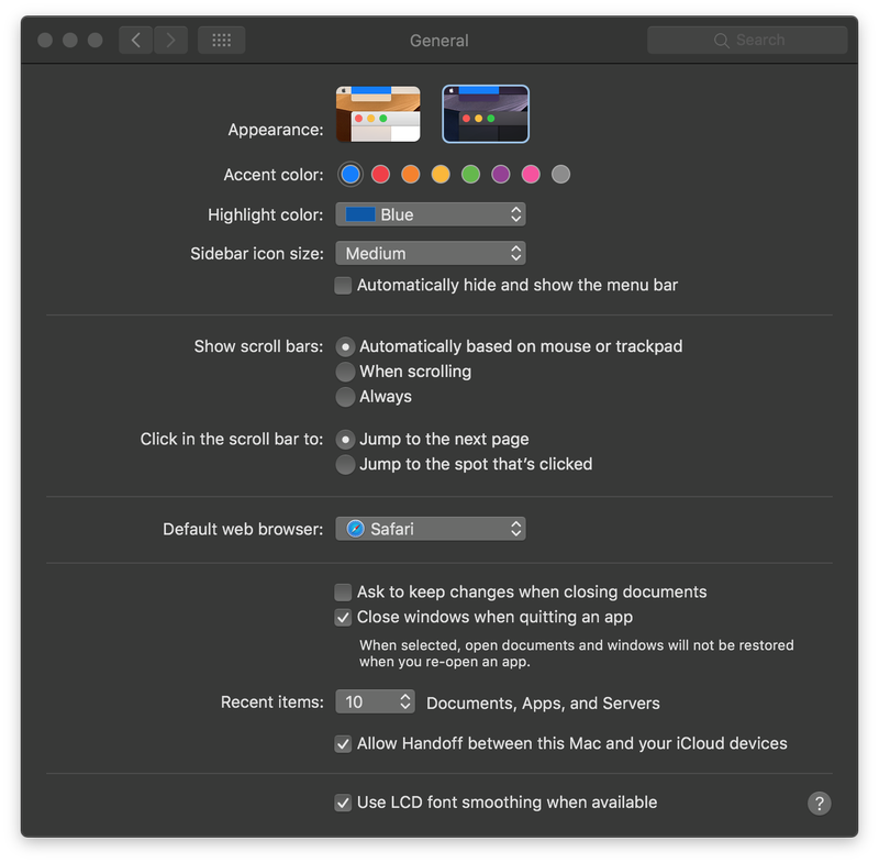 howto dark mode apple mail