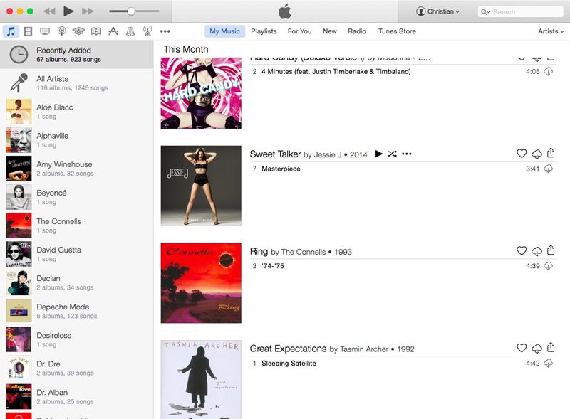 iTunes 12.2 Mac screenshot 001