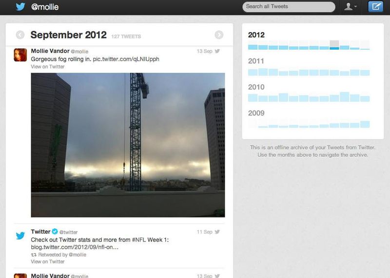 Twitter archive teaser