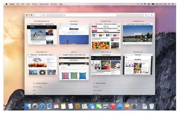Safari OS X Yosemite