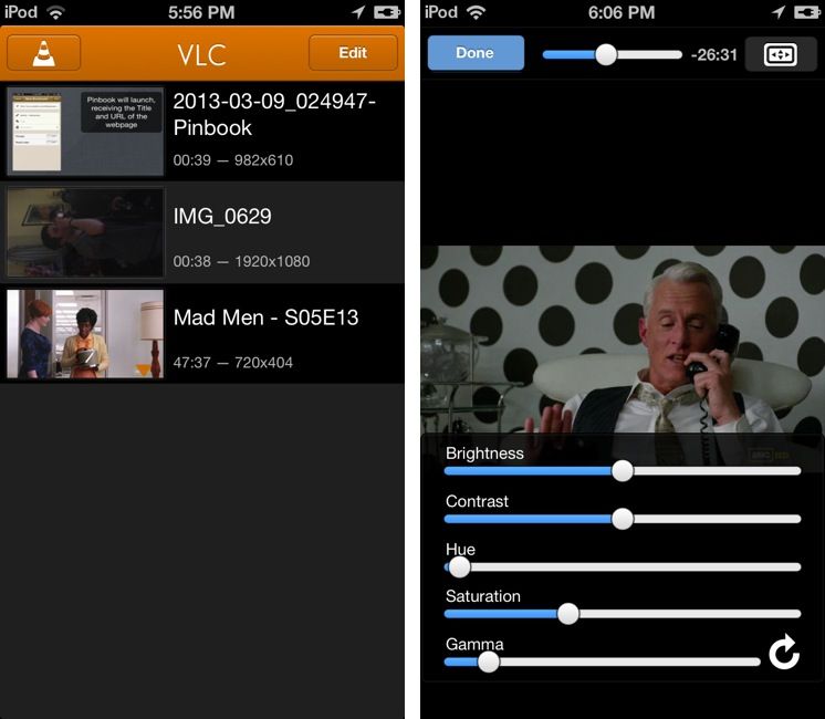 VLC for iOS (iPhone screnshot 002)