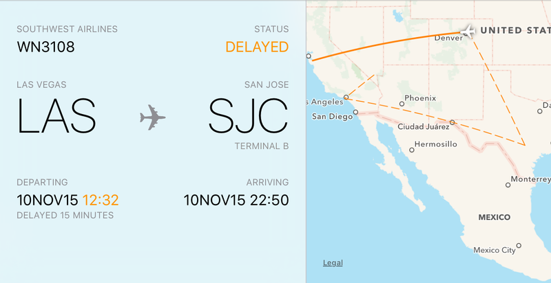 iOS 9 Notes preview flight information 3D Touch iPhone screenshot 003