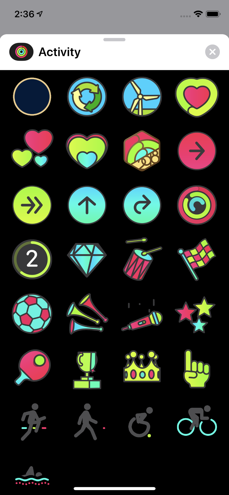 New Activity Stickers