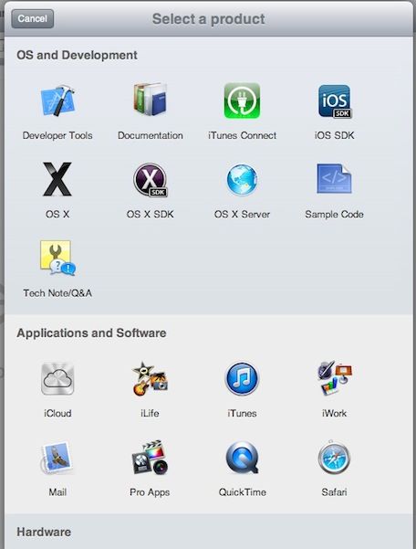 Apple Radar (web screenshot 001)