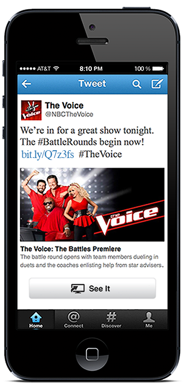 Twitter (See It, Comcast, The Voice)