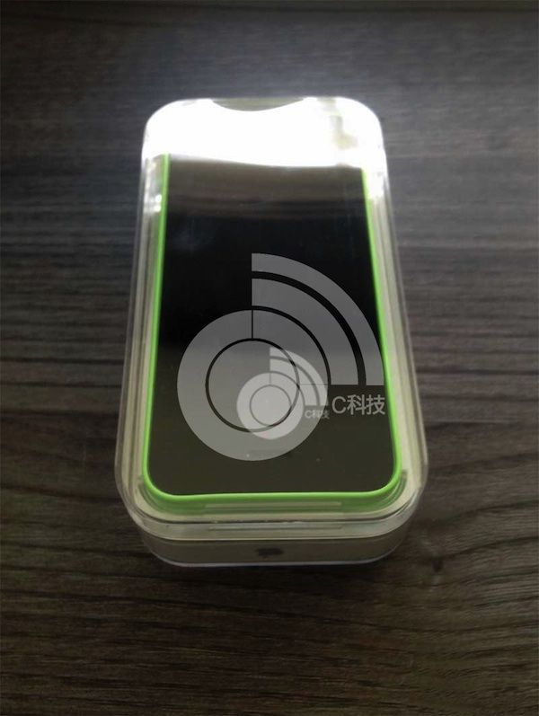 Green iPhone 5C in packaging