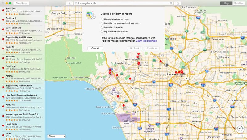 iOS 8.3 Apple Maps Claim POI Mac screenshot 001