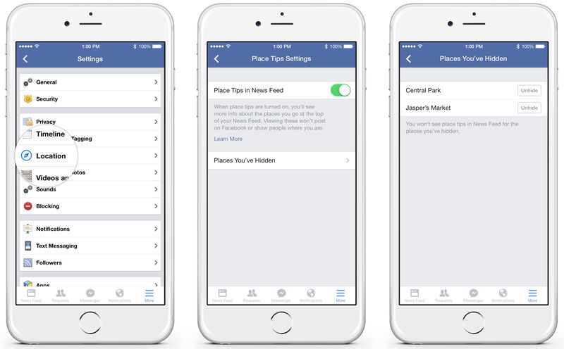 Facebook Place Tips iPhones screenshot 0005