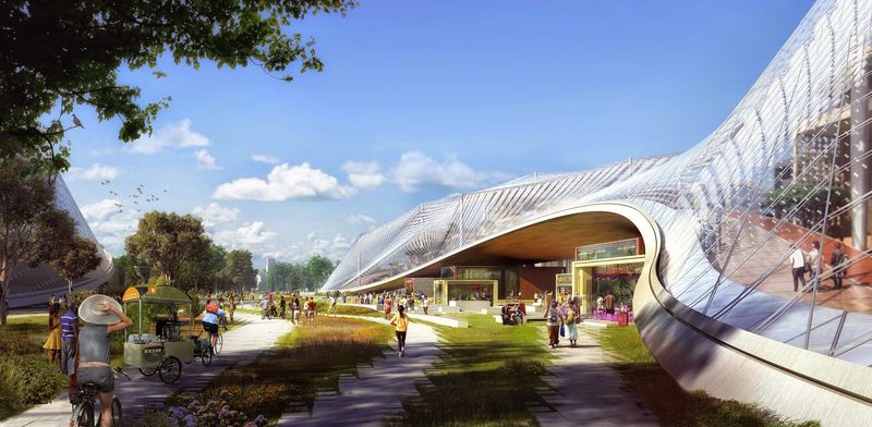 Google North Bayshore Campus proposal rendering 001