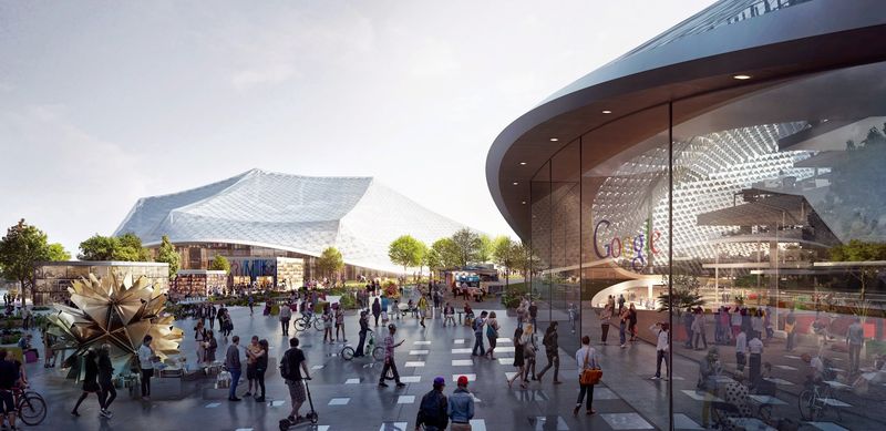 Google North Bayshore Campus proposal rendering 003