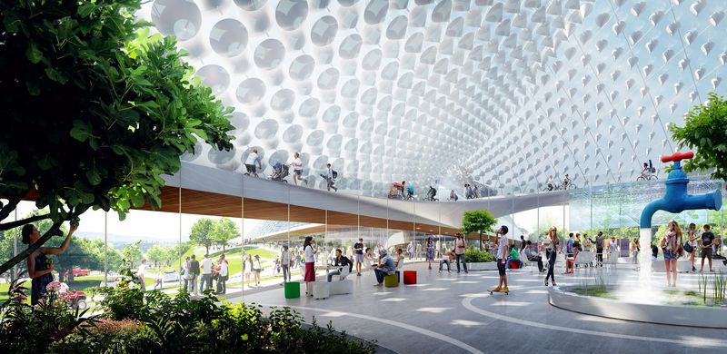 Google North Bayshore Campus proposal rendering 005