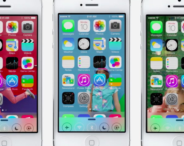 iOS 7 Home screen
