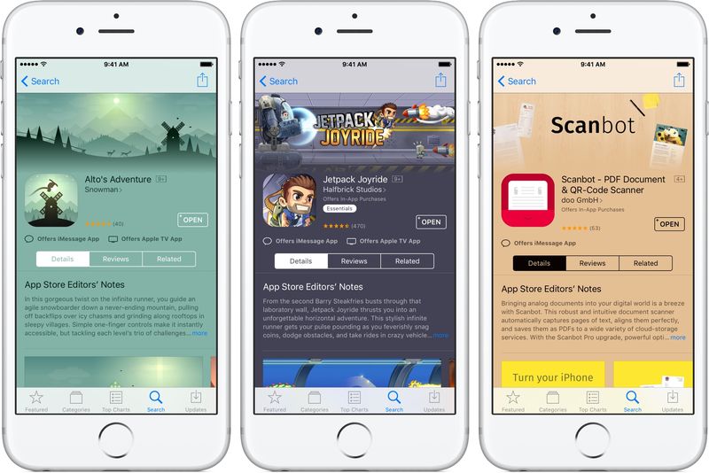 iOS 10 Messages App Store packs d