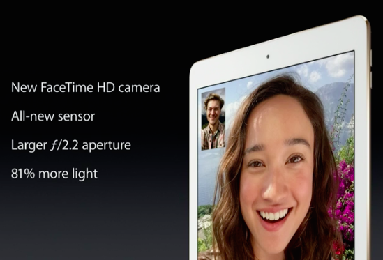ipad air 2 facetime camera