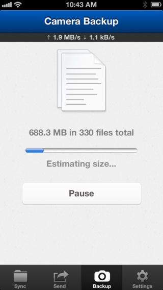 BitTorrent Sync (iPhone screenshot 004)