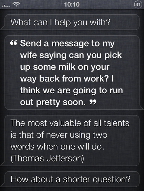 longer siri questions