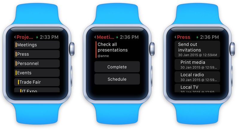 Todoist Apple Watch screenshot 002