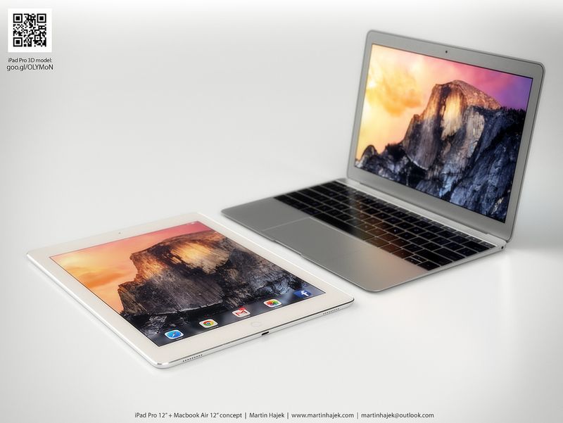 iPad Pro vs twelve-inch MacBook Air Martin Hajek render 002