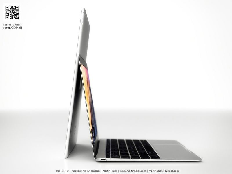 iPad Pro vs twelve-inch MacBook Air Martin Hajek render 001