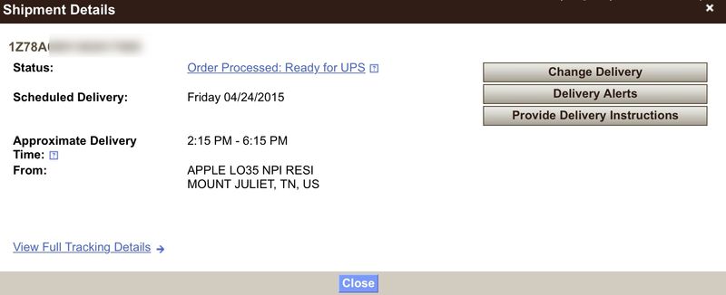 UPS Apple Watch My Choice