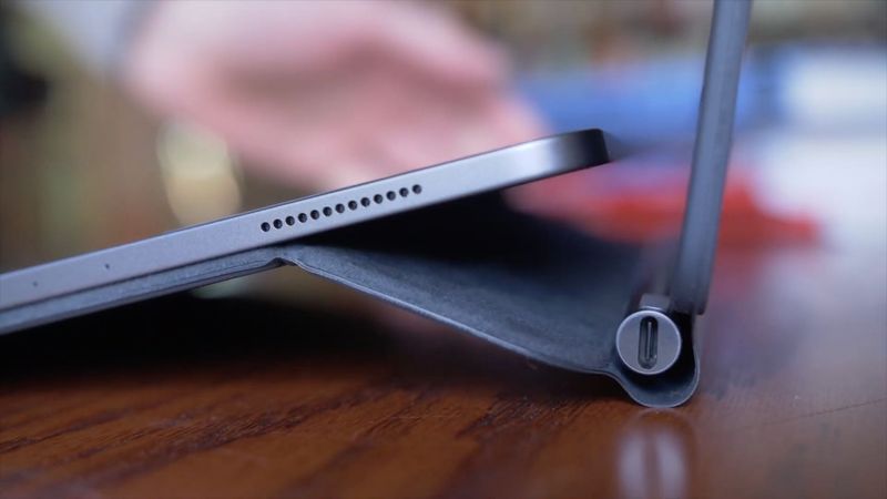 A closeup of one of the iPad Pro