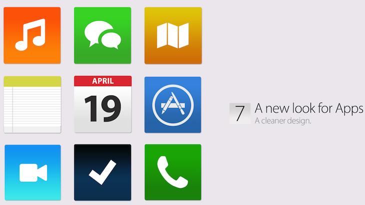 iOS 7 concept (Simply Zesty, App icons)
