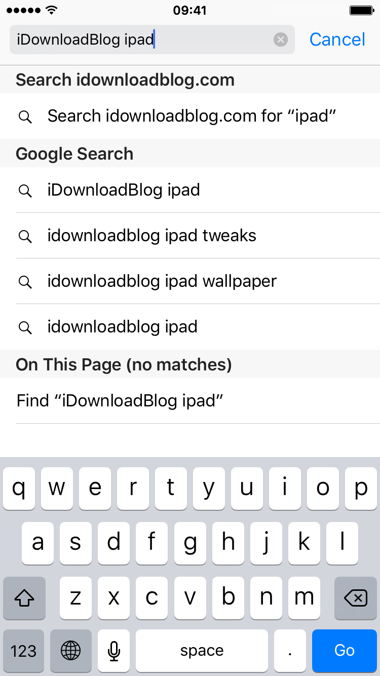 Quick website search