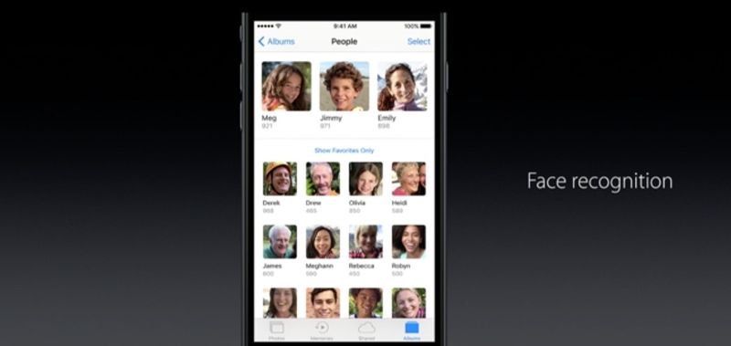 wwdc 2016 photos face recognition