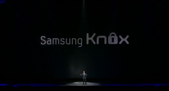 Samsung Galaxy S4 unveiling (Knox slide)
