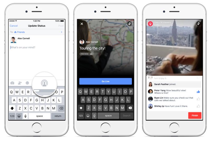 facebook live video