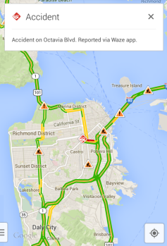 Google Maps (Waze incident reporting)