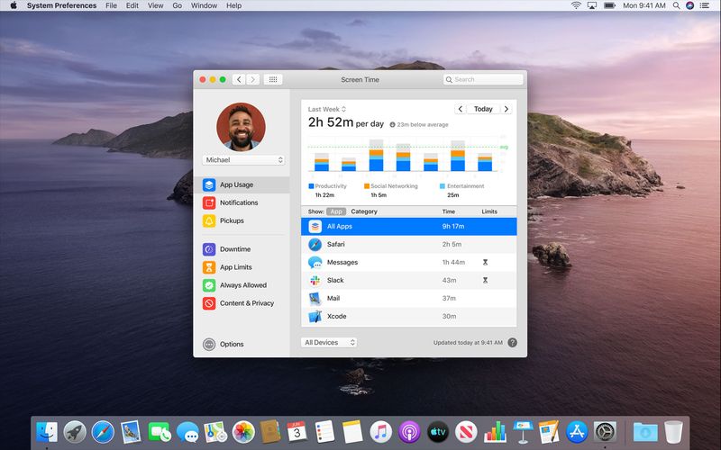 Screen Time is coming to macOS Catalina