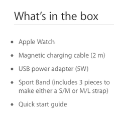 Apple Watch Sport Band three pieces